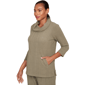 Womens Hearts of Palm Neutral Ground Texture Cowl Neck Sweater - image 3