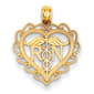 Gold Classics&#40;tm&#41; 14k. Registered Nurse Heart Pendant - image 1