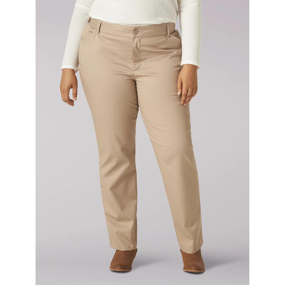 Plus Size Lee® Wrinkle Free Relaxed Fit Pants - Medium