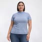 Plus Size Hasting & Smith Short Sleeve Mock Neck Tee - image 3