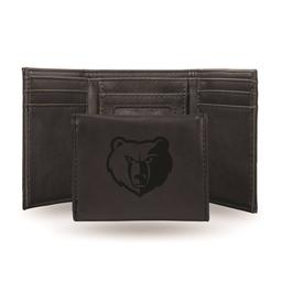 Mens NBA Memphis Grizzlies Faux Leather Trifold Wallet