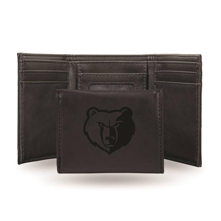 Mens NBA Memphis Grizzlies Faux Leather Trifold Wallet