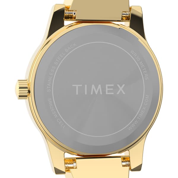 Womens Timex® Gold-Tone Semi-Bangle Watch - TW2Y39300JT