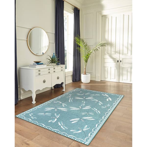 Liora Manne Carmel Dragonfly Rectangular Area Rug