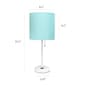 LimeLights Stick Lamp w/Charging Outlet & Fabric Shade - image 8