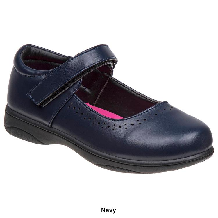 Big Girls Petalia® Hook & Loop Closure Mary Jane Flats