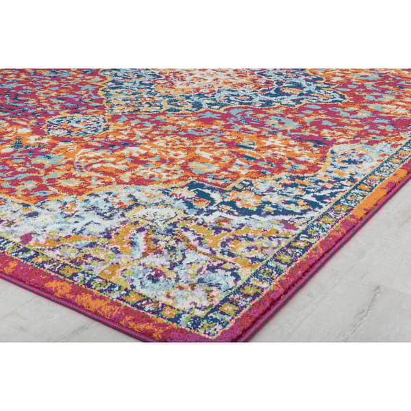 Rugs America&#8482; Hailey Rosy Peach Abstract Vintage Area Rug