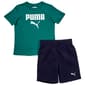 Boys (4-7) Puma 2Pc Jersey Tee & Knit Shorts - Wild Green - image 1