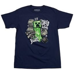 Boys (8-20) Mad Engine Minecraft Streep Creep Graphic Tee
