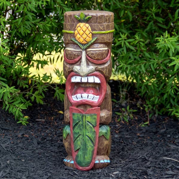 Northlight Seasonal Solar Polynesian Garden Tiki Statue