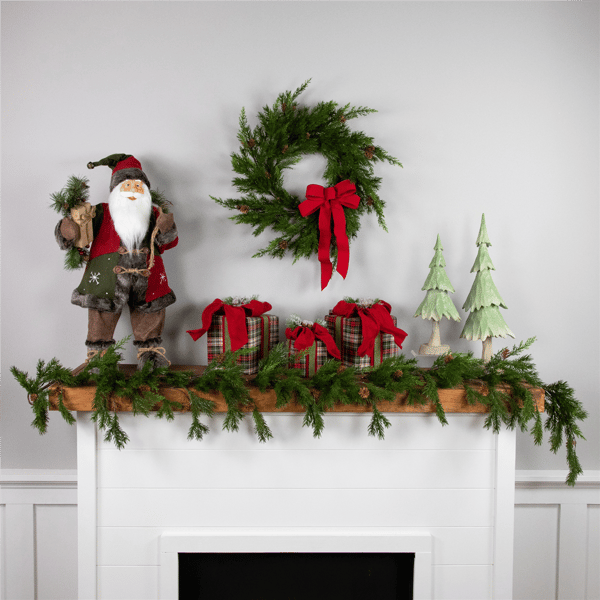 Northlight Real Touch™ 24in. Cypress & Pinecone Christmas Wreath
