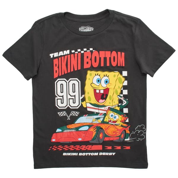 Boys (8-20) SpongeBob Short Sleeve Graphic Tee - Charcoal - image 