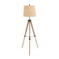 9th & Pike&#40;R&#41; Brown Wood Tripod Industrial Floor Lamp - image 1