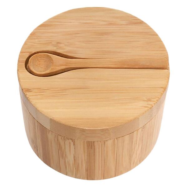 Lipper Bamboo Salt Box w/ Spoon - image 
