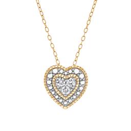 Nova Star(tm) 1/10ctw. Lab Grown Diamond Heart Pendant