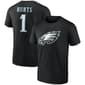 Mens Fanatics Eagles Hurts (1) Short Sleeve Tee - Black - image 1