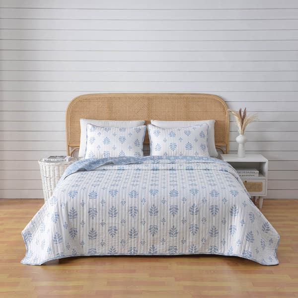 FreshFolds Colette 3pc. Reversible French Floral Quilt Set - image 