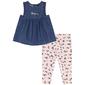 Baby Girl &#40;12-24M&#41; Tommy Hilfiger Chambray Tunic & Floral Capris - image 1