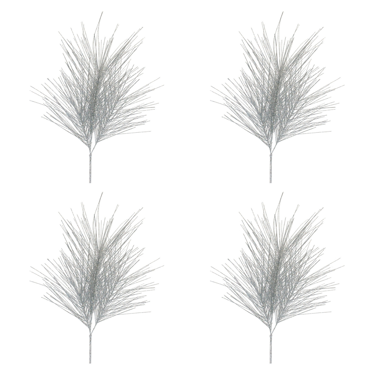 Melrose Sparkling Glittered Pine Spray - Set of 4