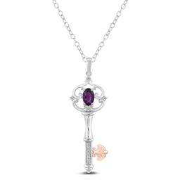 Enchanted by Disney Sterling Silver Amethyst Ariel Pendant