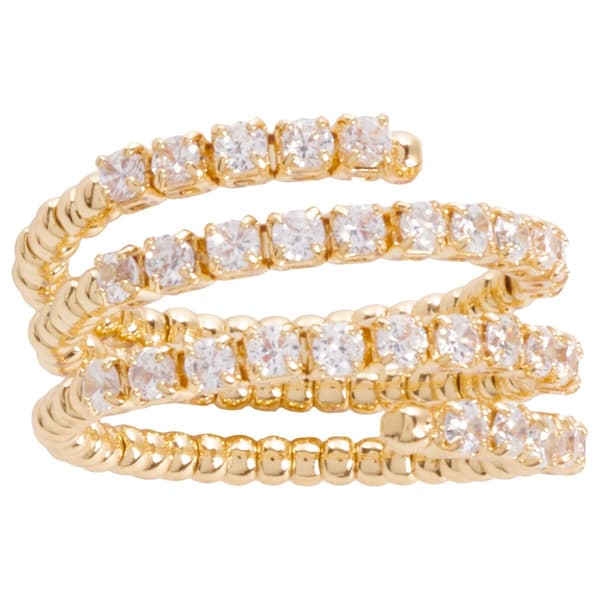 Ashley Cooper(tm) Gold-Tone Multi CZ Band Ring - image 