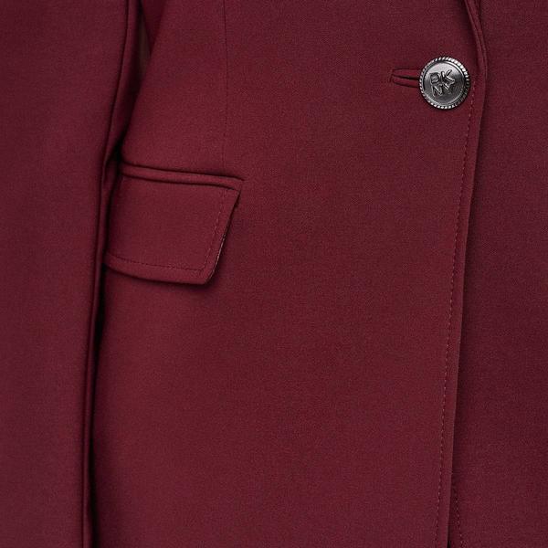 Womens DKNY Long Sleeve Solid One Button Blazer