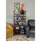 Casual Contemporary Living Solid Acacia 5 Tier Folding Bookcase - image 2