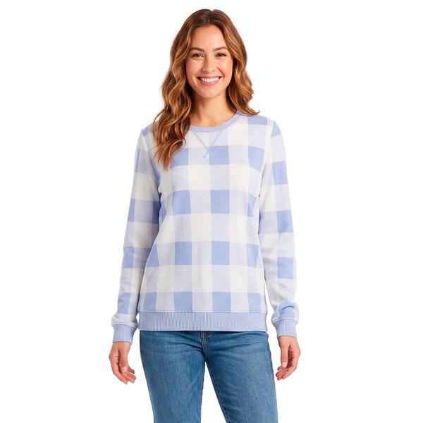 Womens Emily Daniels Long Sleeve Pullover Hacci Sweater - Grey - image 
