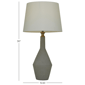 9th & Pike® Modern Gray Cement Table Lamp - image 3