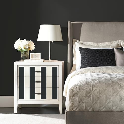 RoomMates&#174; Awning Stripe Black Peel & Stick Wallpaper