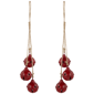 Northlight 2pk. Red Cascading Christmas Jingle Bell Ornaments - image 2