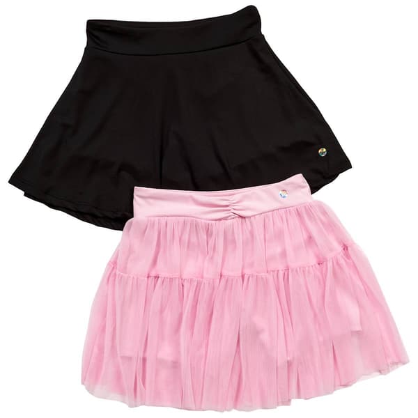 Girls (7-16) RBX 2pk. Mesh/Solid Shorts - image 