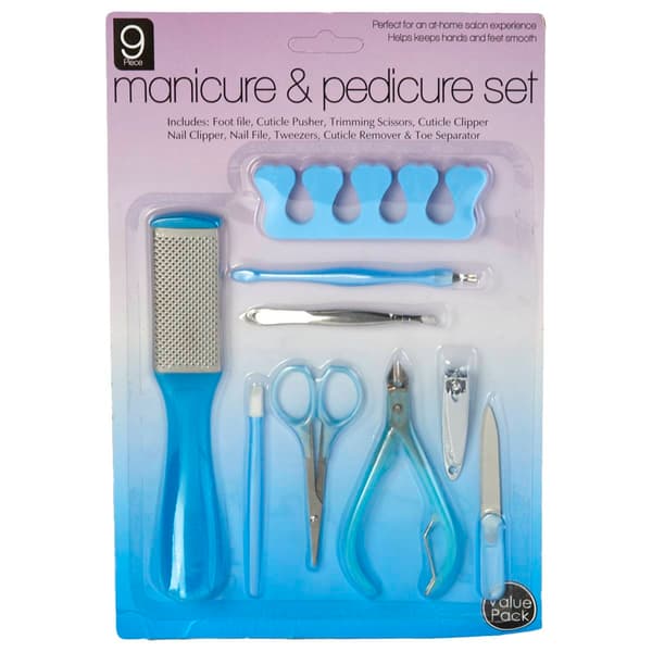 9pc. Manicure and Pedicure Set - image 