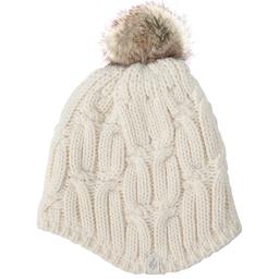 Womens Heat Holders(R) Nikki Cozy Ear with Pom Pom Hat - Cream