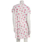 Womens Jessica Simpson Short Sleeve Floral Ribbons Nightshirt - image 3