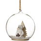 Northlight Polar Bear in Snow Glass Globe Christmas Ornament - image 4