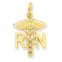 Gold Classics(tm) 14k. Gold Nurse Charm