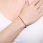 Athra Rose Gold over Brass Bead & Crystal Coil Bracelet - image 3