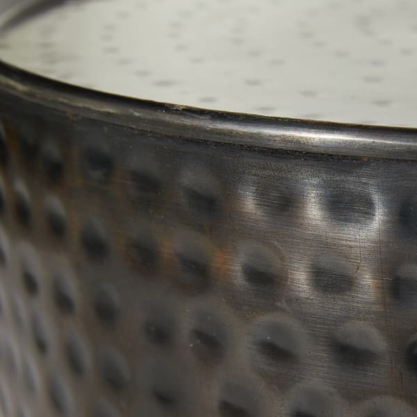 9th & Pike&#174; Small Hammered Metal Round End Tables - Set Of 3