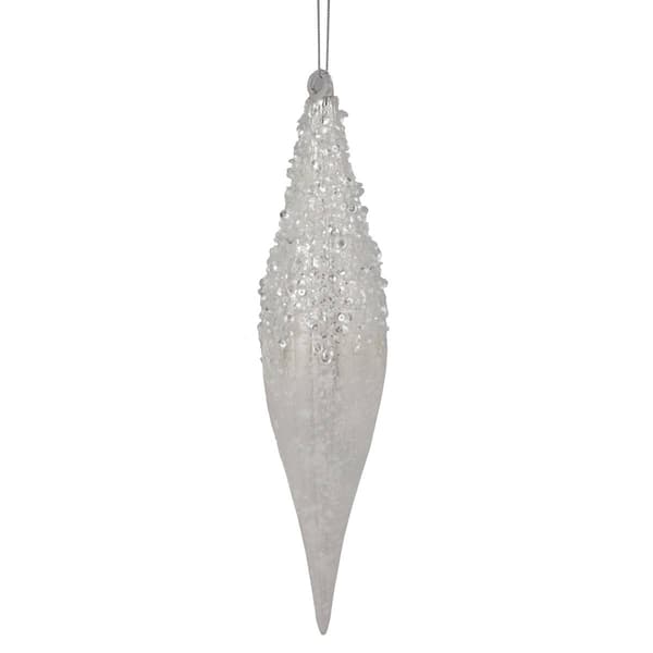 Northlight Seasonal 9.5in. Sequined Icicle Christmas Ornament - image 