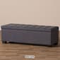 Baxton Studio Roanoke Modern & Contemporary Storage Ottoman - image 11
