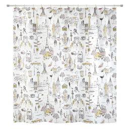 Nicole Miller City Girl Shower Curtain