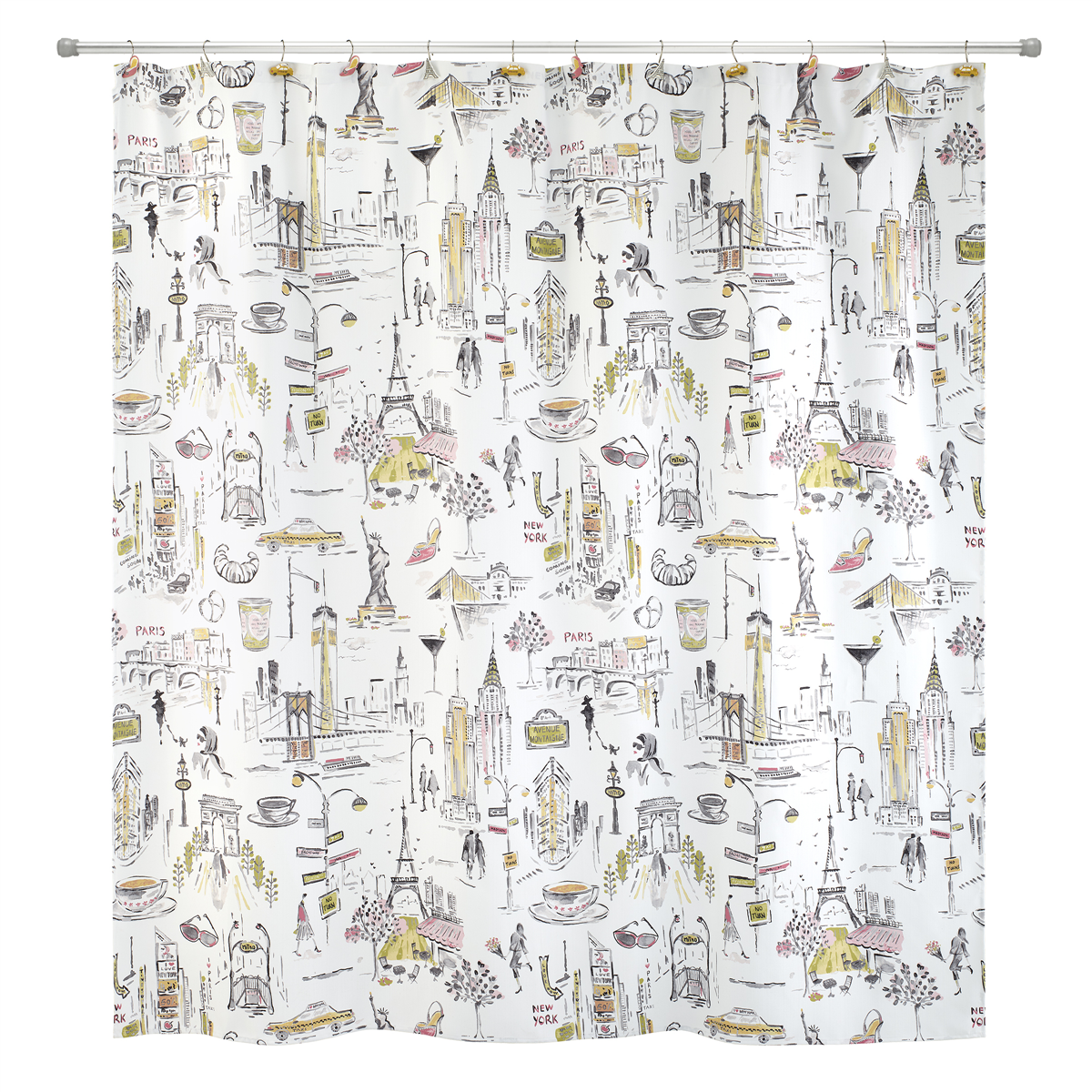 Nicole Miller City Girl Shower Curtain