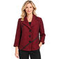Womens Ali Miles Long Sleeve Point Collar Textured Shimmer Butto - image 1