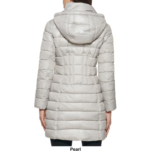 Womens Guess Hooded Puffer Coat - Boscov's