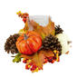 Northlight Seasonal 10in. Pumpkin Fall Tealight Candle Holder - image 2