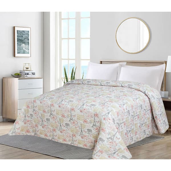 Ashley Cooper(tm) Paris Love Print Quilt - image 