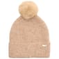 Womens Steve Madden Fine Rib Knit Faux Fur Pom Beanie - image 1
