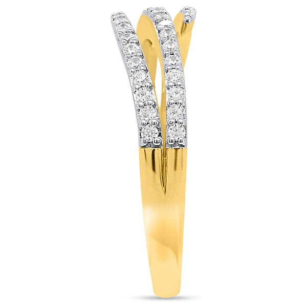 Diamond Classics™ Gold-Plated 1/3ctw. White Diamond Fashion Ring
