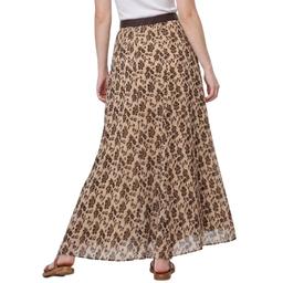 Womens NY Collection Belt Waist Chiffon Floral Maxi Skirt